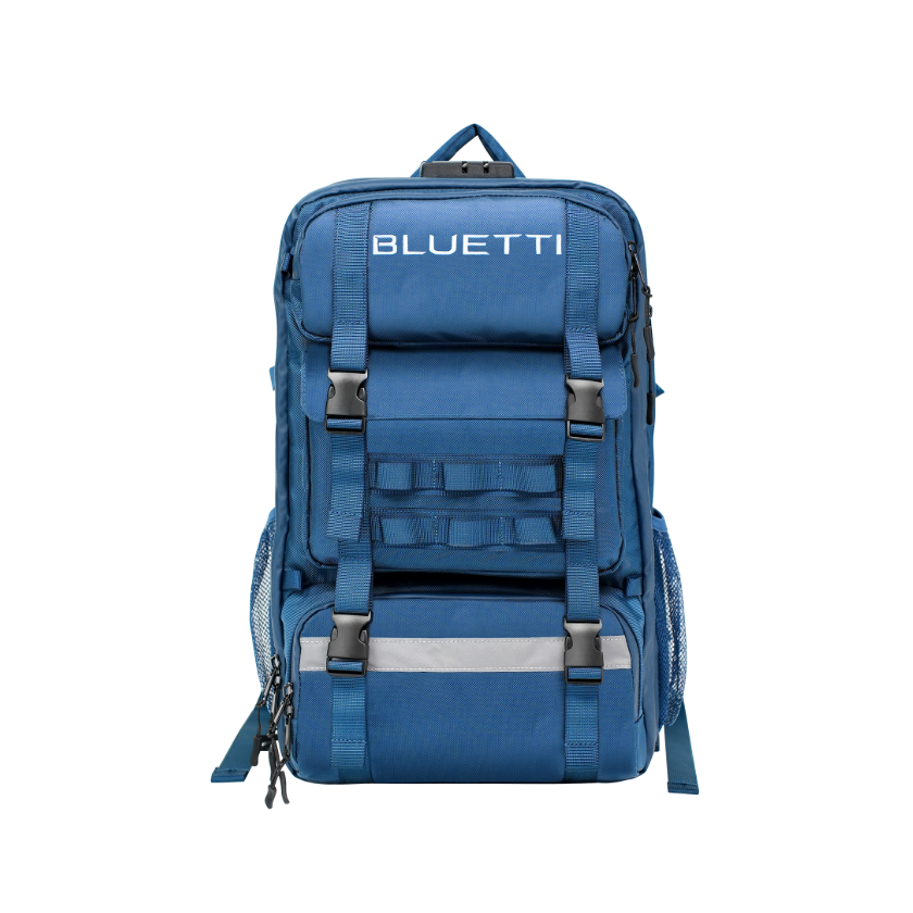 BLUETTI Handsfree 1 backpack power station worn on back