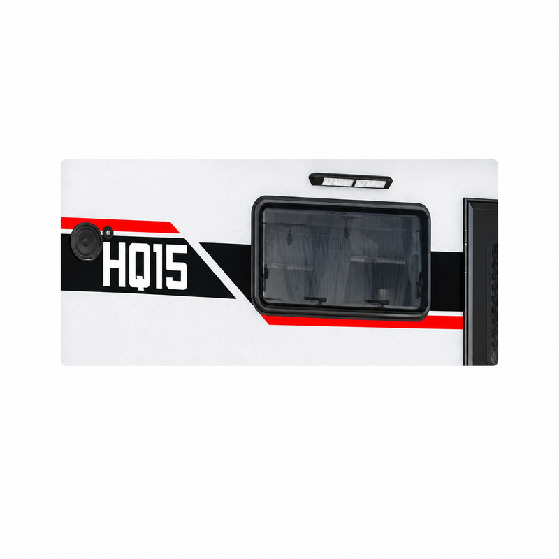 Black Series Trailer RV Replacement Window | Double Pane Acrylic | Fly Screen & Shade | 17.7” × 35.4”