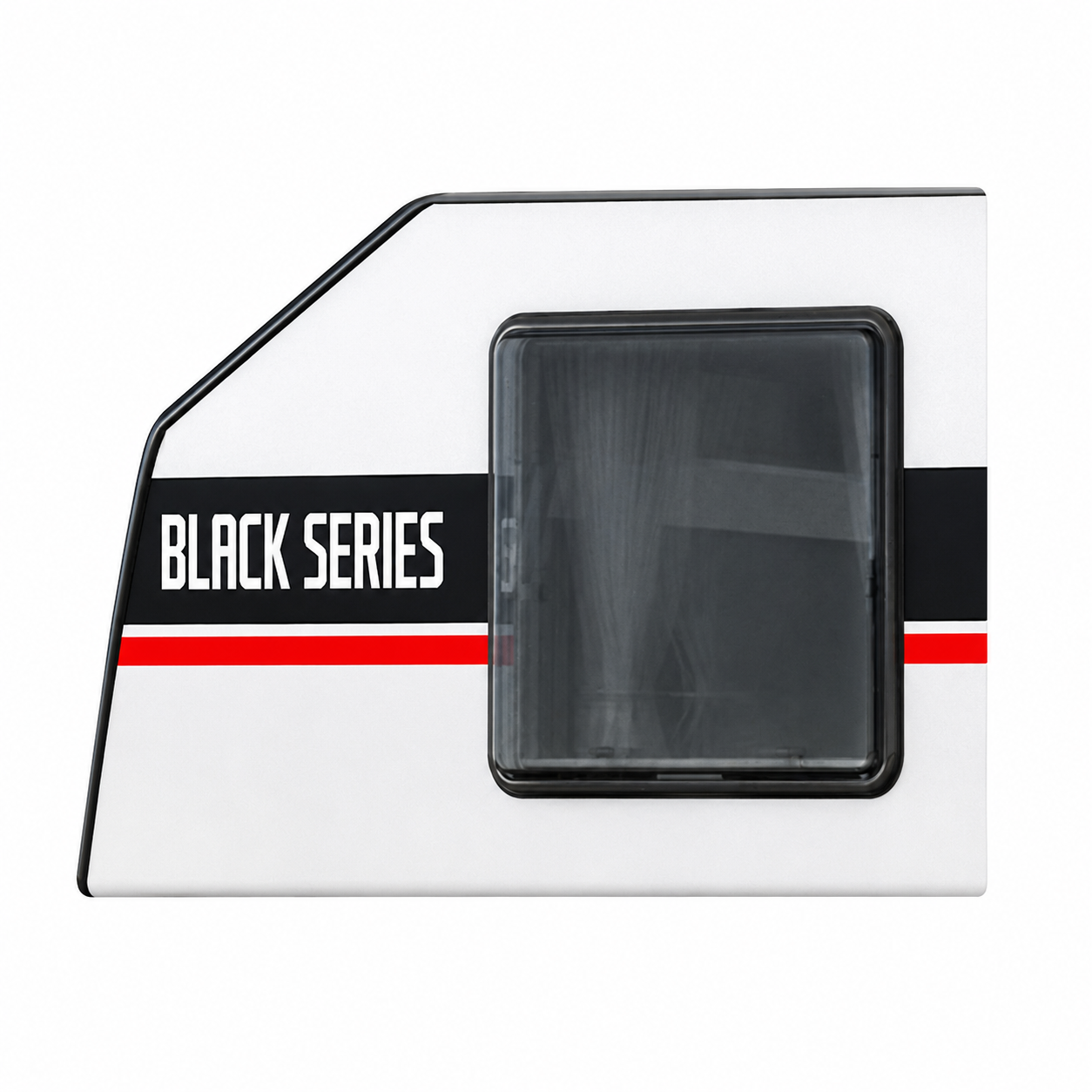 Black Series Trailer RV Replacement Window | Double Pane Acrylic | Fly Screen & Shade | 31.50" × 39.37"