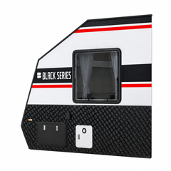 Black Series Trailer RV Replacement Window | Double Pane Acrylic | Fly Screen & Shade | 31.50" × 39.37"