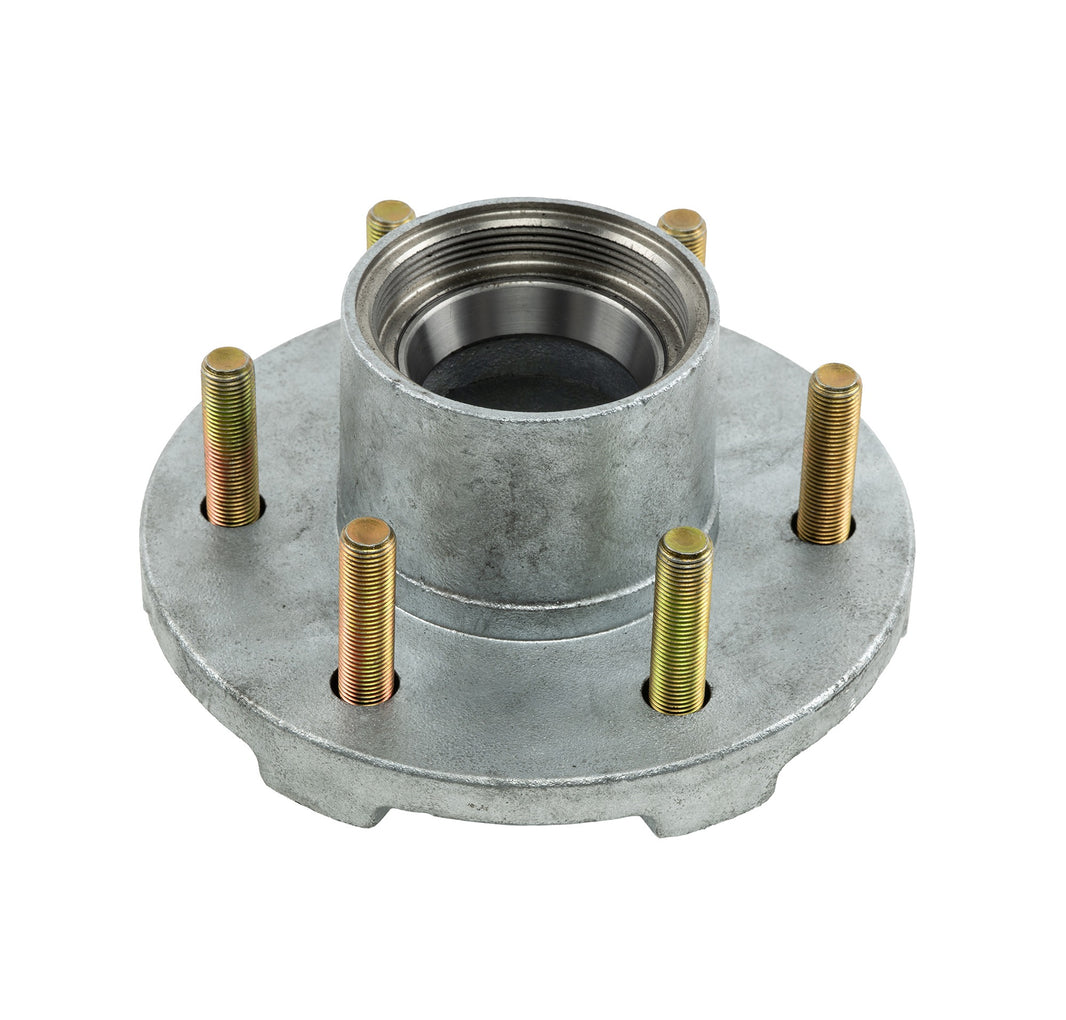 DeeMaxx 6K galvanized threaded 6 on 5.5 trailer hub