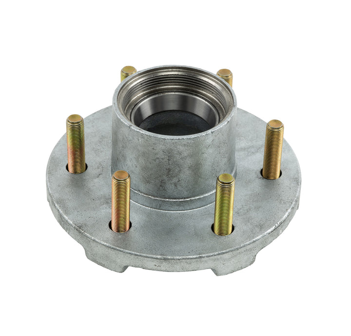 DeeMaxx Galvanized Threaded Hub, 6 on 5.5", 2-7/8"-12 Cap Thread (HUB-655T-GALV)