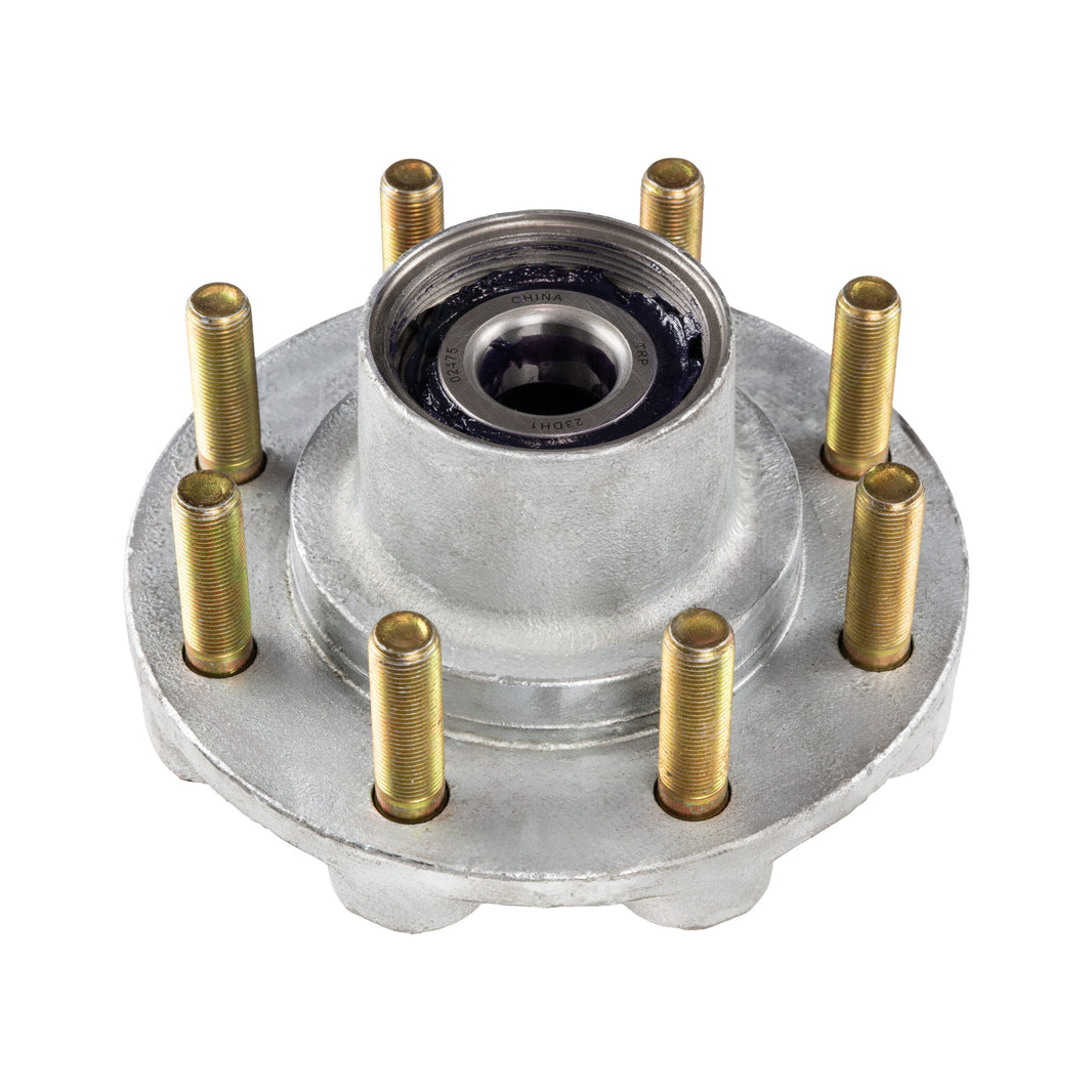 DeeMaxx 8K galvanized 8 on 6.5 threaded hub kit, 5/8 studs