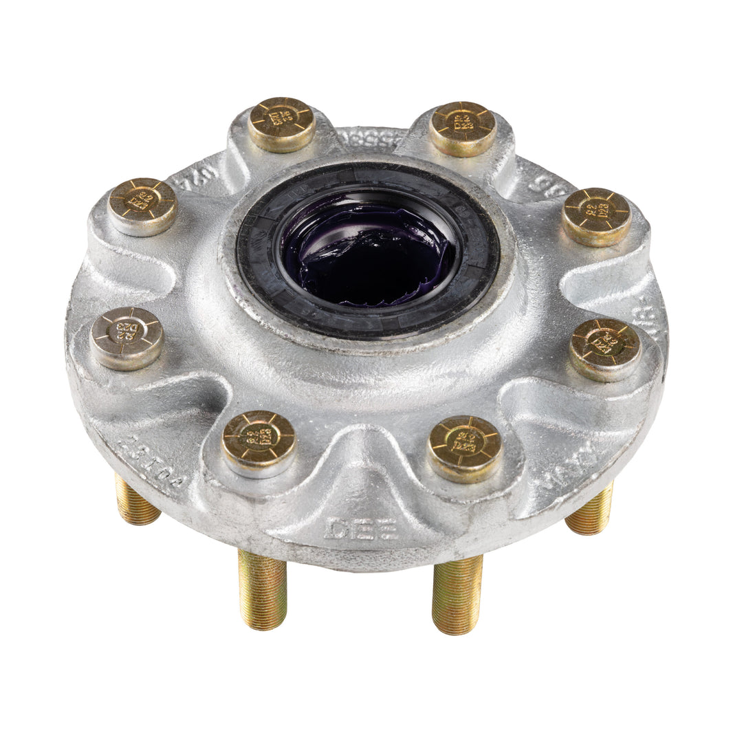 DeeMaxx 8K galvanized 8 on 6.5 threaded hub kit, 5/8 studs, view 2