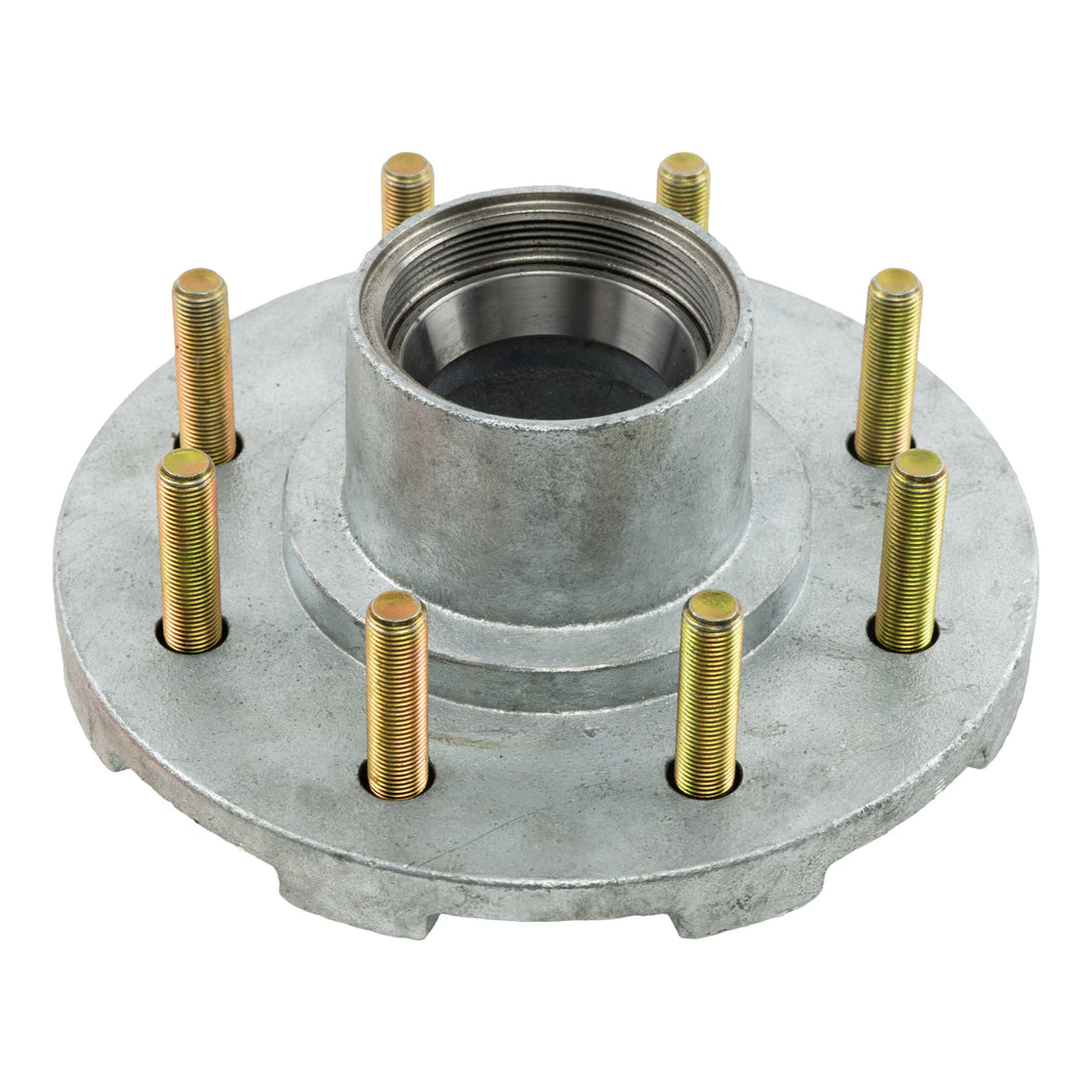 DeeMaxx 7K galvanized threaded 8 on 6.5 trailer hub