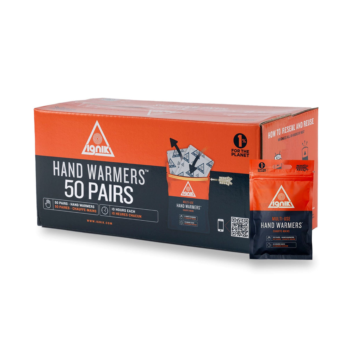 Ignik adhesive air-activated toe warmers