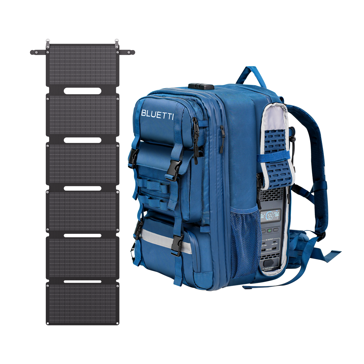 BLUETTI Handsfree 1 backpack power station worn on back