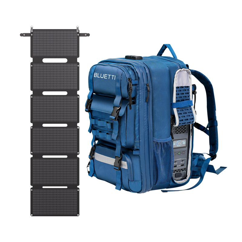 BLUETTI Handsfree 1 backpack power station worn on back