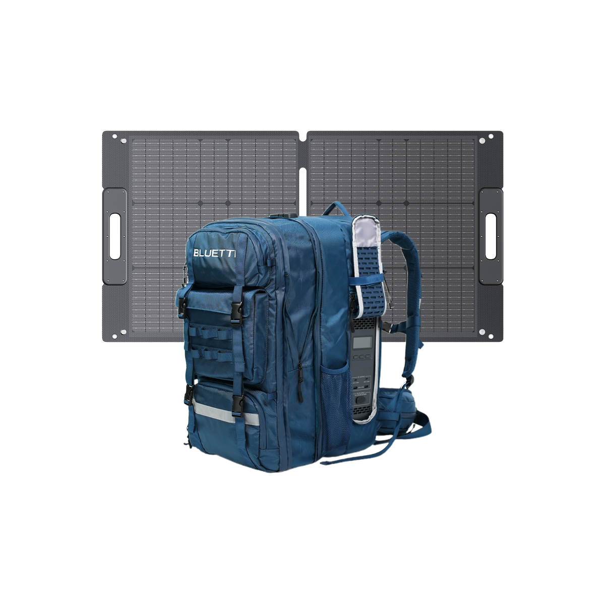 BLUETTI Handsfree 1 backpack power station worn on back