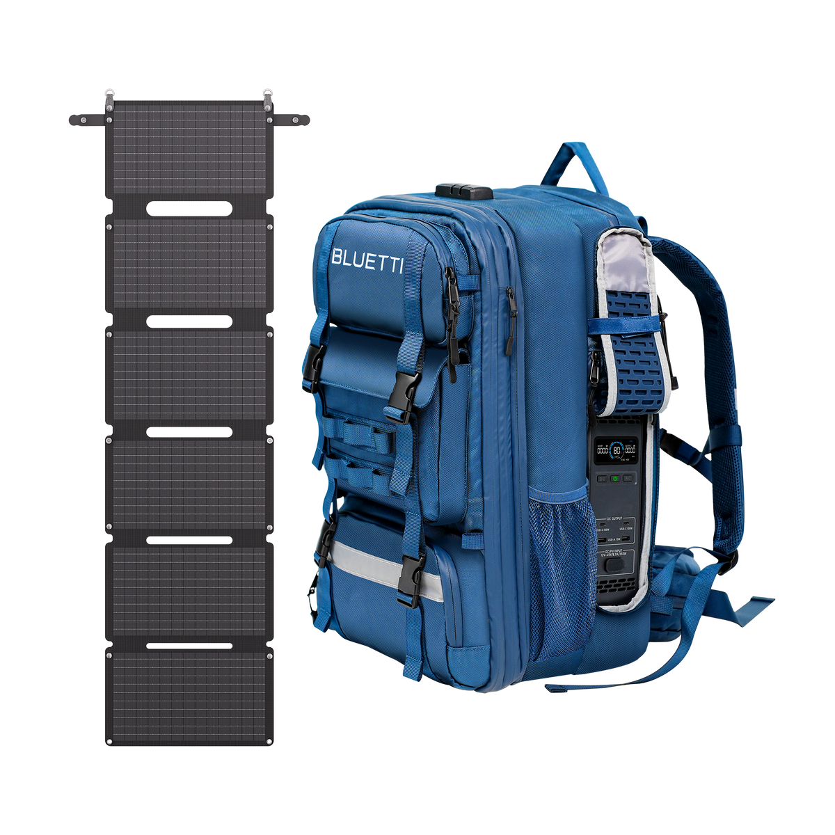 BLUETTI BluePack 2 60L backpack for Handsfree 2 front view
