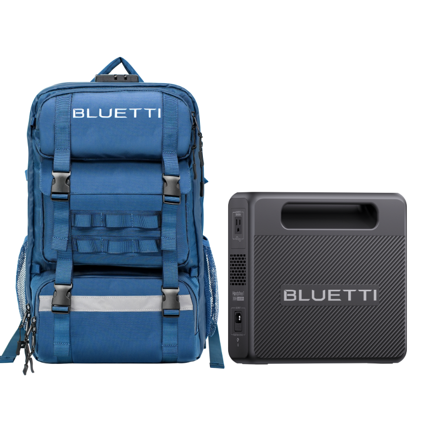 BLUETTI Handsfree 1 backpack power station worn on back