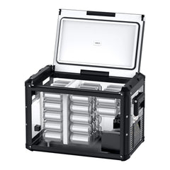 ICECO VL45ProD dual zone portable fridge freezer, black