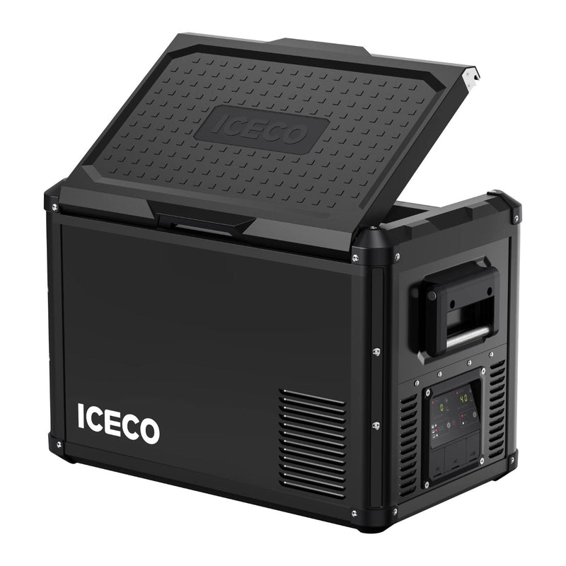 ICECO VL45ProD dual zone portable fridge freezer, black