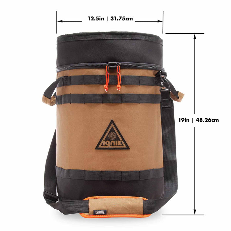 Ignik 20 lb propane tank case seat in coyote brown