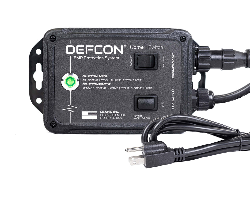 Faraday Defense DEFCON Home Switch, EMP-Triggered Main Breaker Shutoff
