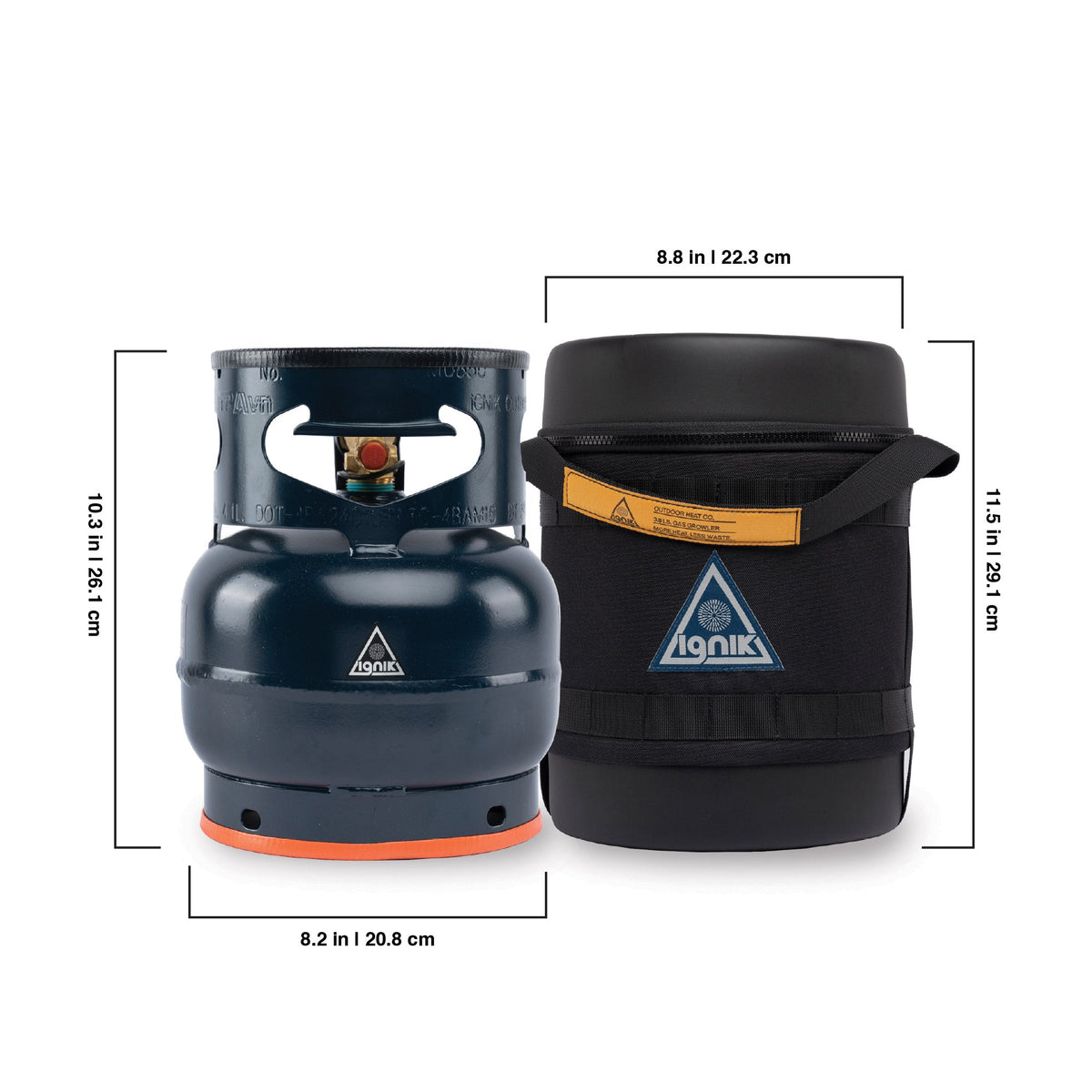 Ignik Gas Growler 3.8 Deluxe refillable propane tank kit