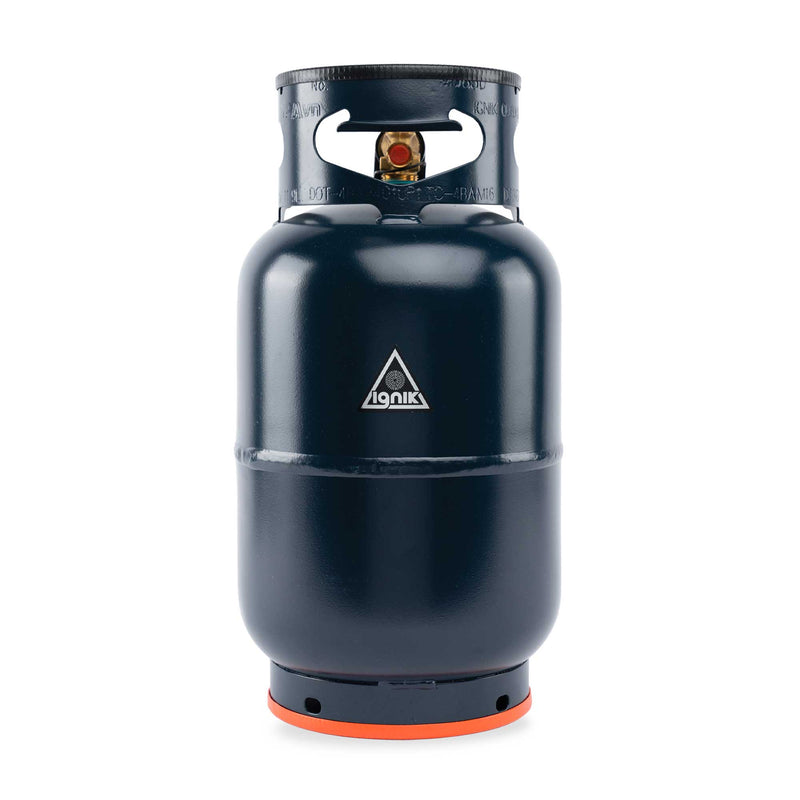 Ignik Gas Growler X Naked 10 lb refillable propane tank in blue