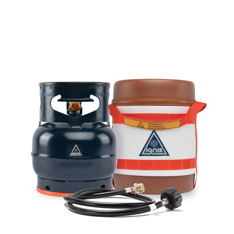 Ignik Gas Growler 3.8 Deluxe refillable propane tank kit
