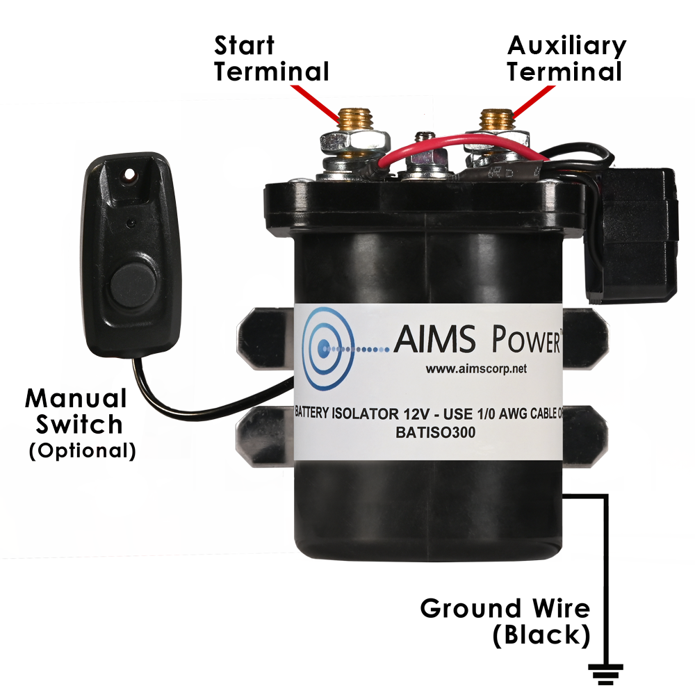 AIMS Power 300A Smart Dual Sensing Battery Isolator