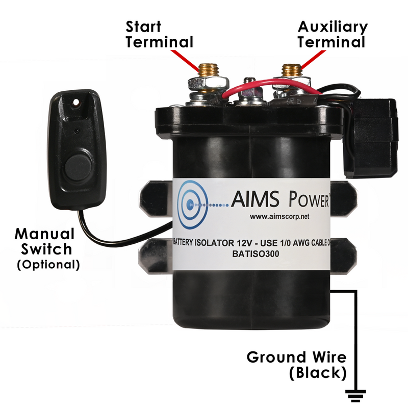 AIMS Power 300A Smart Dual Sensing Battery Isolator
