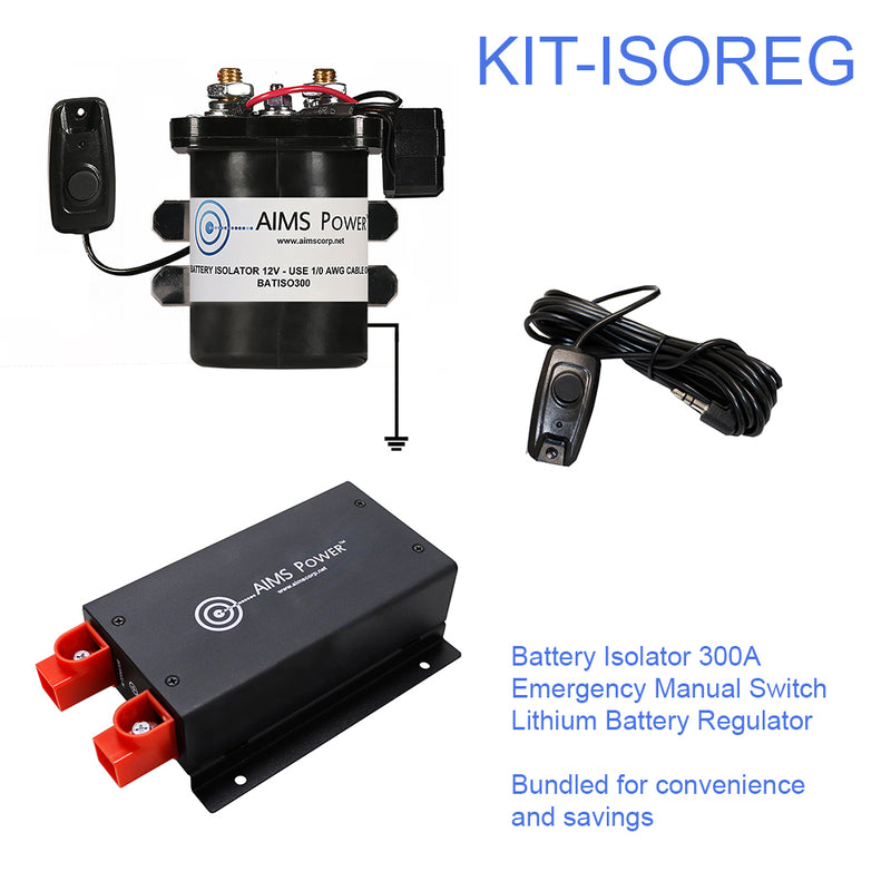AIMS Power Battery Isolator and Lithium Regulator Kit - view 2