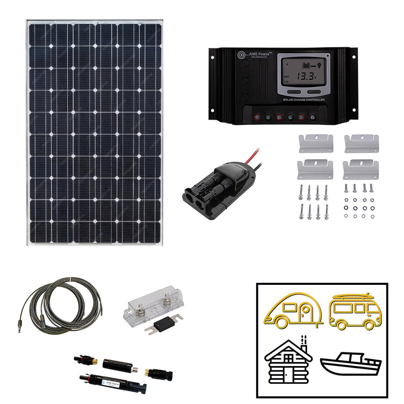 AIMS Power Wolf Spider 190W Solar Charging Base Kit - view 16