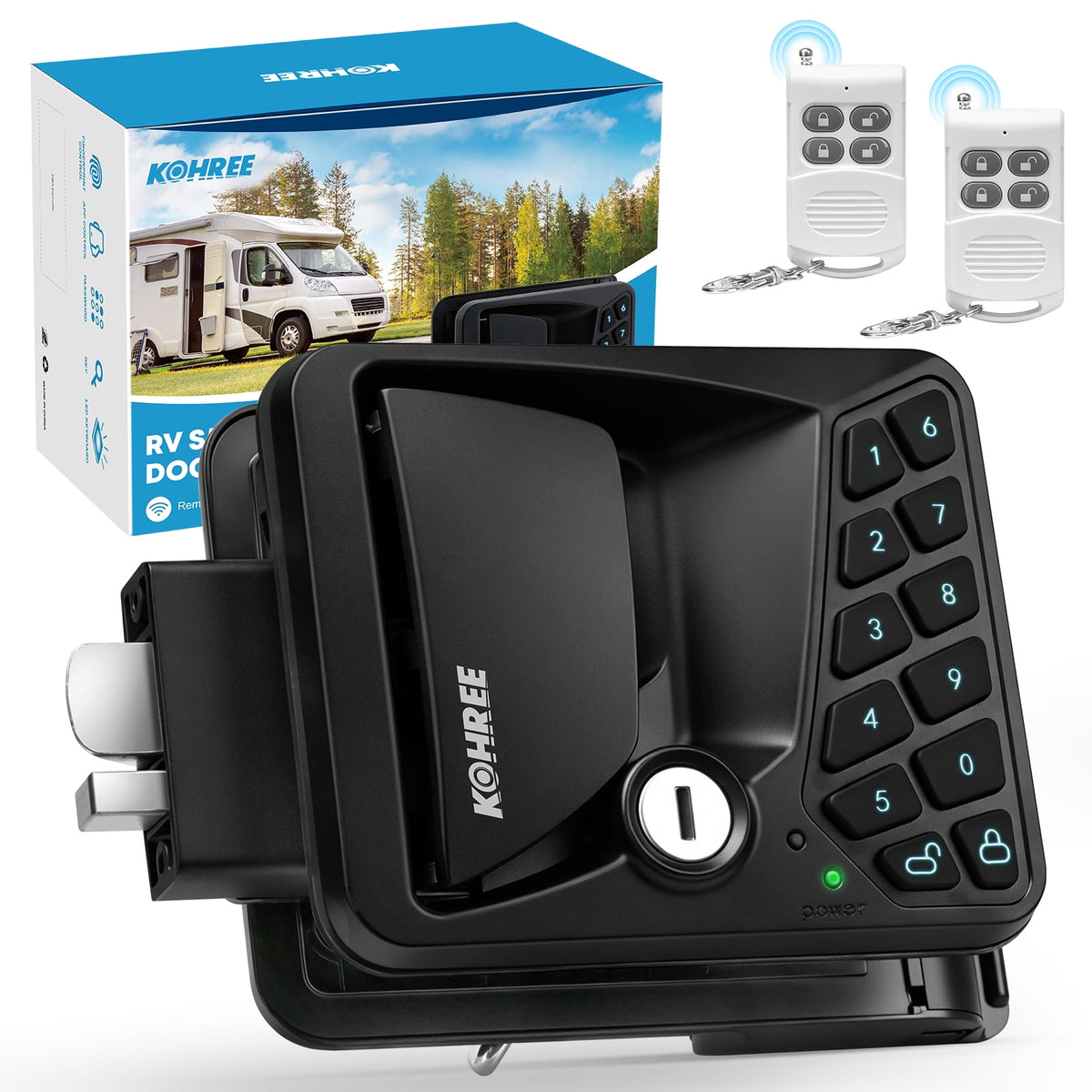 Kohree keyless RV entry door lock with keypad
