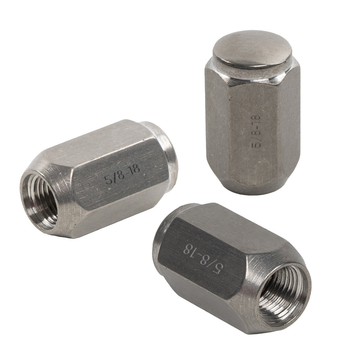 DeeMaxx 5/8-18 stainless steel closed-end acorn lug nuts, 8-pack