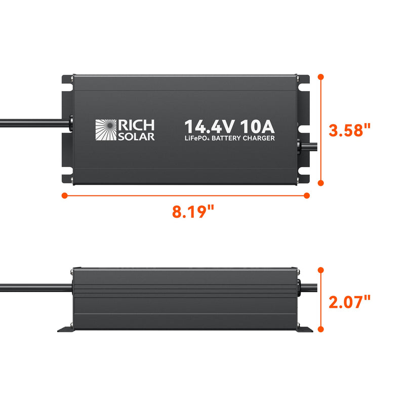 Rich Solar 12V(14.4V) 10A 100-240VAC