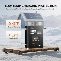 LiTime 100A MPPT 12V-48V Bluetooth Solar Charge Controller