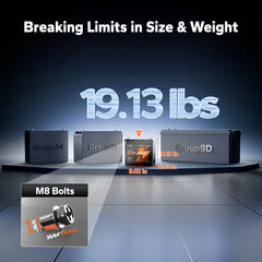 LiTime 12V 100Ah Xtra-Mini Bluetooth LiFePO4 Battery