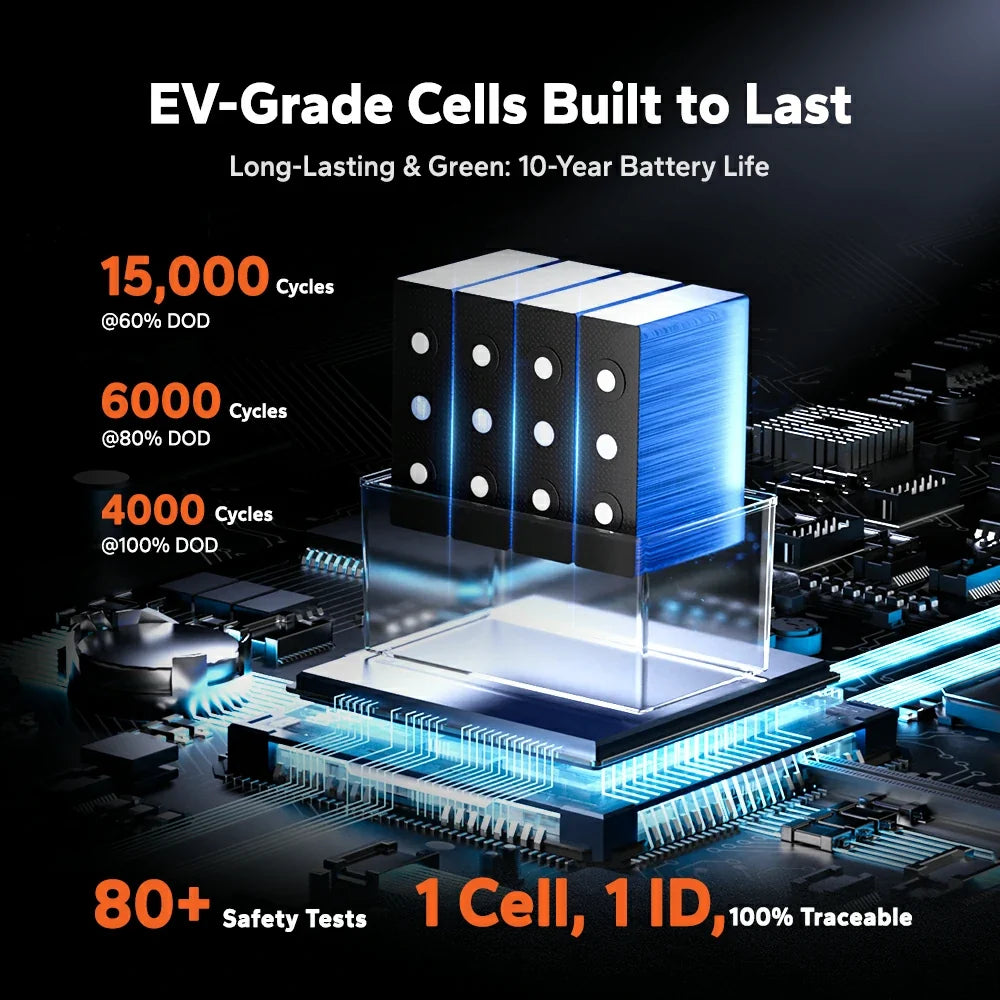 LiTime 12V 100Ah Xtra-Mini Bluetooth LiFePO4 Battery