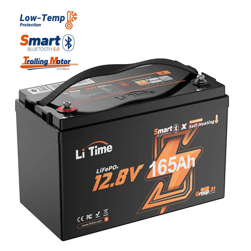 LiTime LiHeat 12V 165Ah Self-Heating Bluetooth LiFePO4 Battery