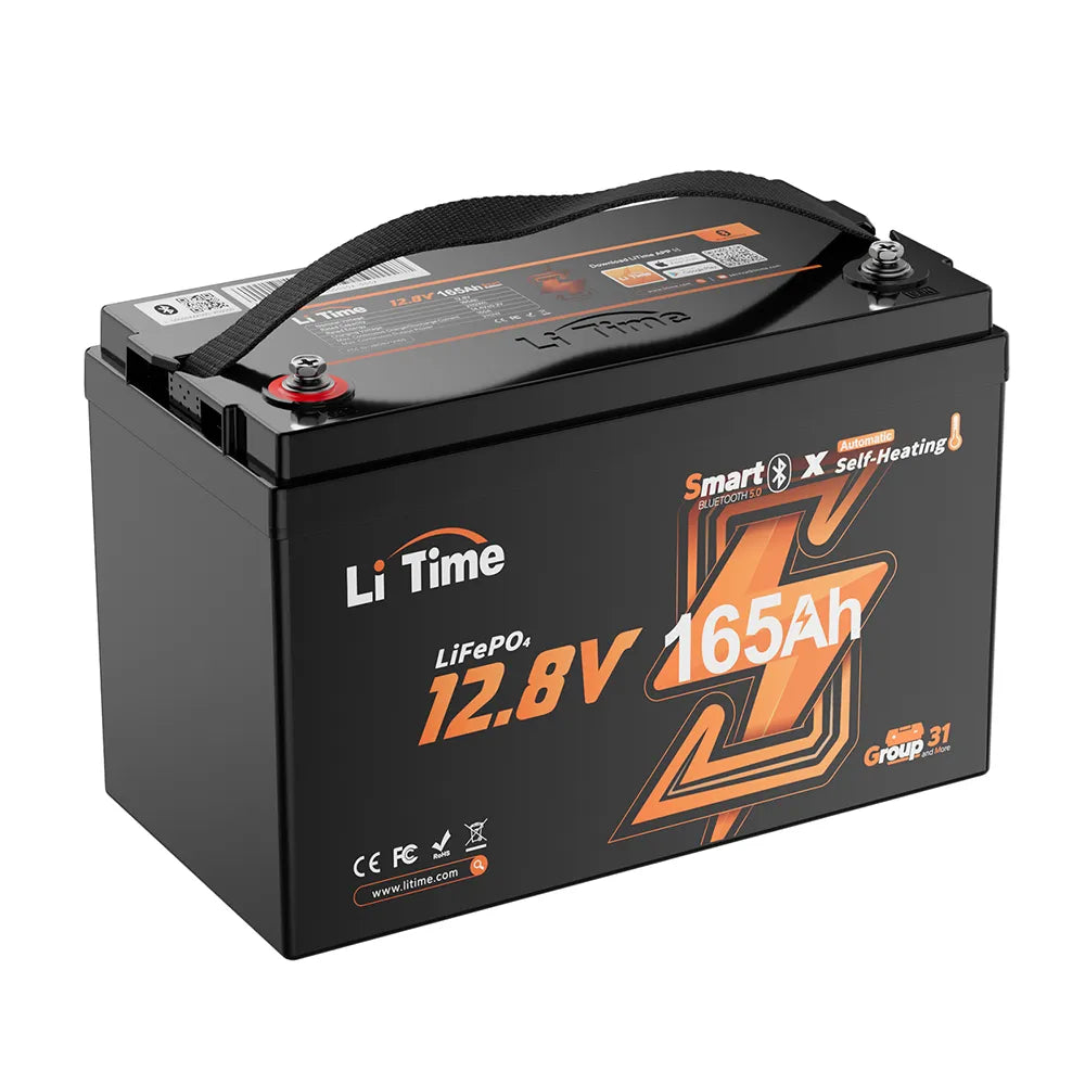 LiTime LiHeat 12V 165Ah Self-Heating Bluetooth LiFePO4 Battery