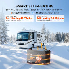 LiTime LiHeat 12V 165Ah Self-Heating Bluetooth LiFePO4 Battery