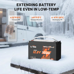 LiTime LiHeat 12V 165Ah Self-Heating Bluetooth LiFePO4 Battery
