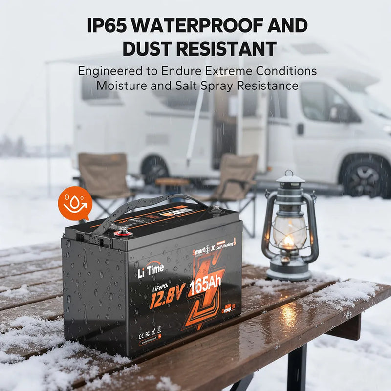 LiTime LiHeat 12V 165Ah Self-Heating Bluetooth LiFePO4 Battery
