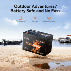 LiTime 12V 100Ah Group 27 Bluetooth LiFePO4 Deep Cycle Battery