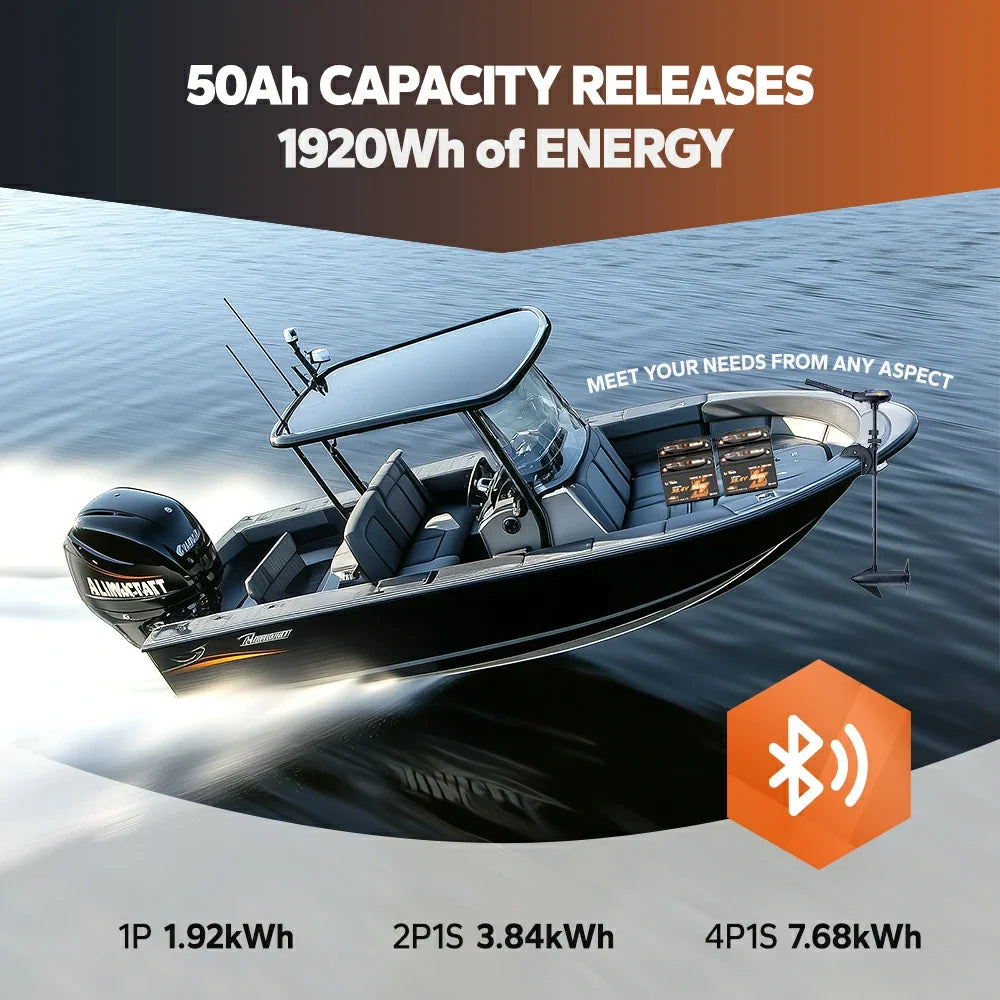 LiTime 36V 50Ah TM Bluetooth LiFePO4 Trolling Motor Battery
