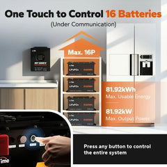 LiTime 48V (51.2V) 100Ah Smart ComFlex LiFePO4 Battery, Victron-Ready