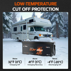 LiTime 12V 200Ah Bluetooth LiFePO4 Battery for RV & Marine