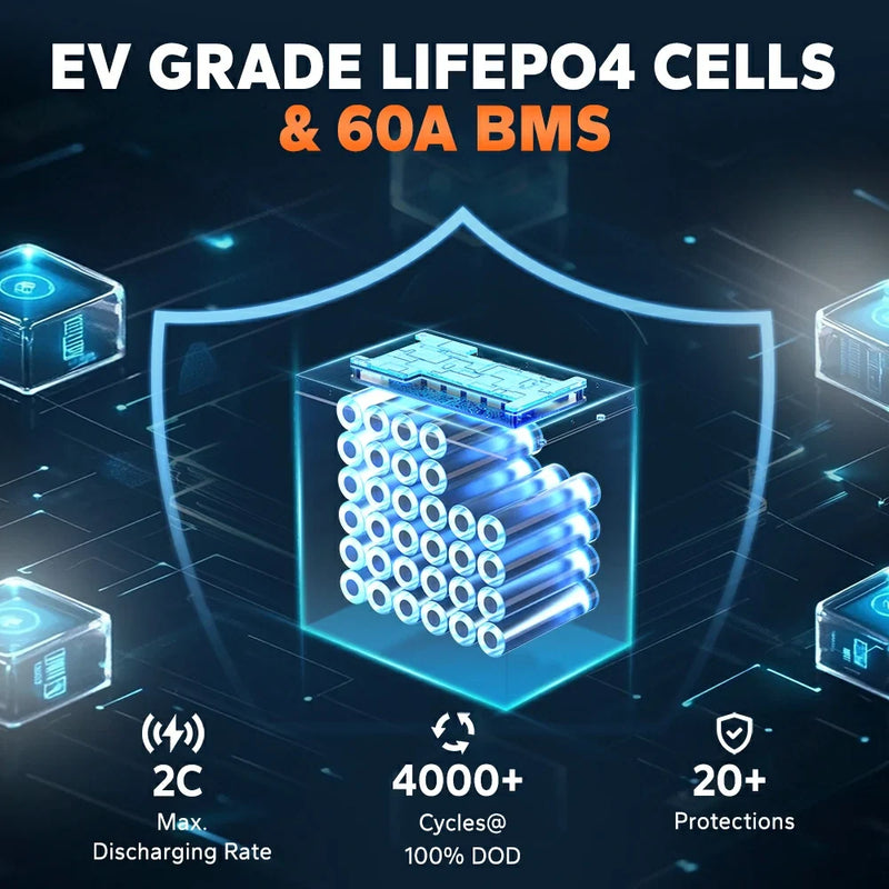 LiTime 48V 30Ah GC2 ComFlex RS485 LiFePO4 Battery, Metal Case