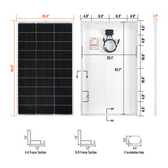 Rich Solar MEGA 150 150 Watt Solar Panel