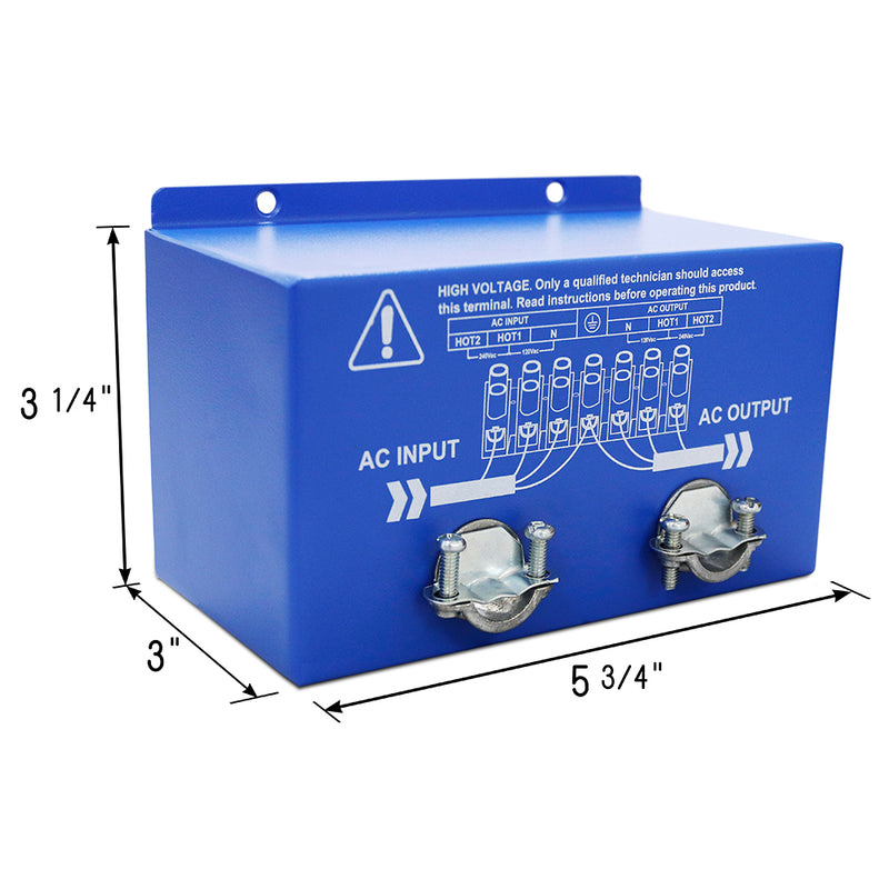 AIMS Power 3000W Pure Sine Inverter Charger 12V with 30A/50A Bypass - view 8
