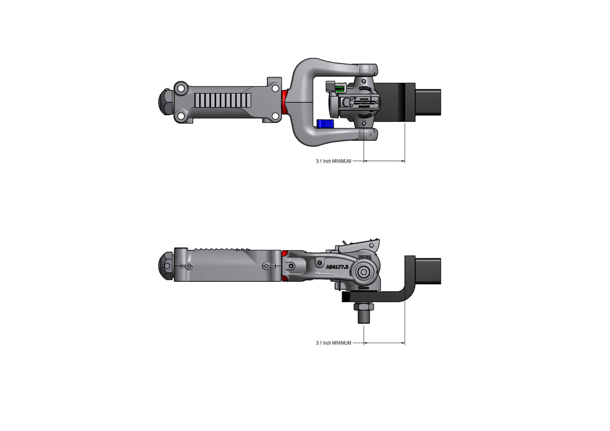 ARK XO Class 3 off-road trailer coupler with 2 inch ball - view 4