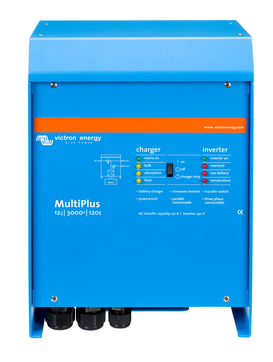Victron MultiPlus 12 3000 24 3000 inverter charger - view 2