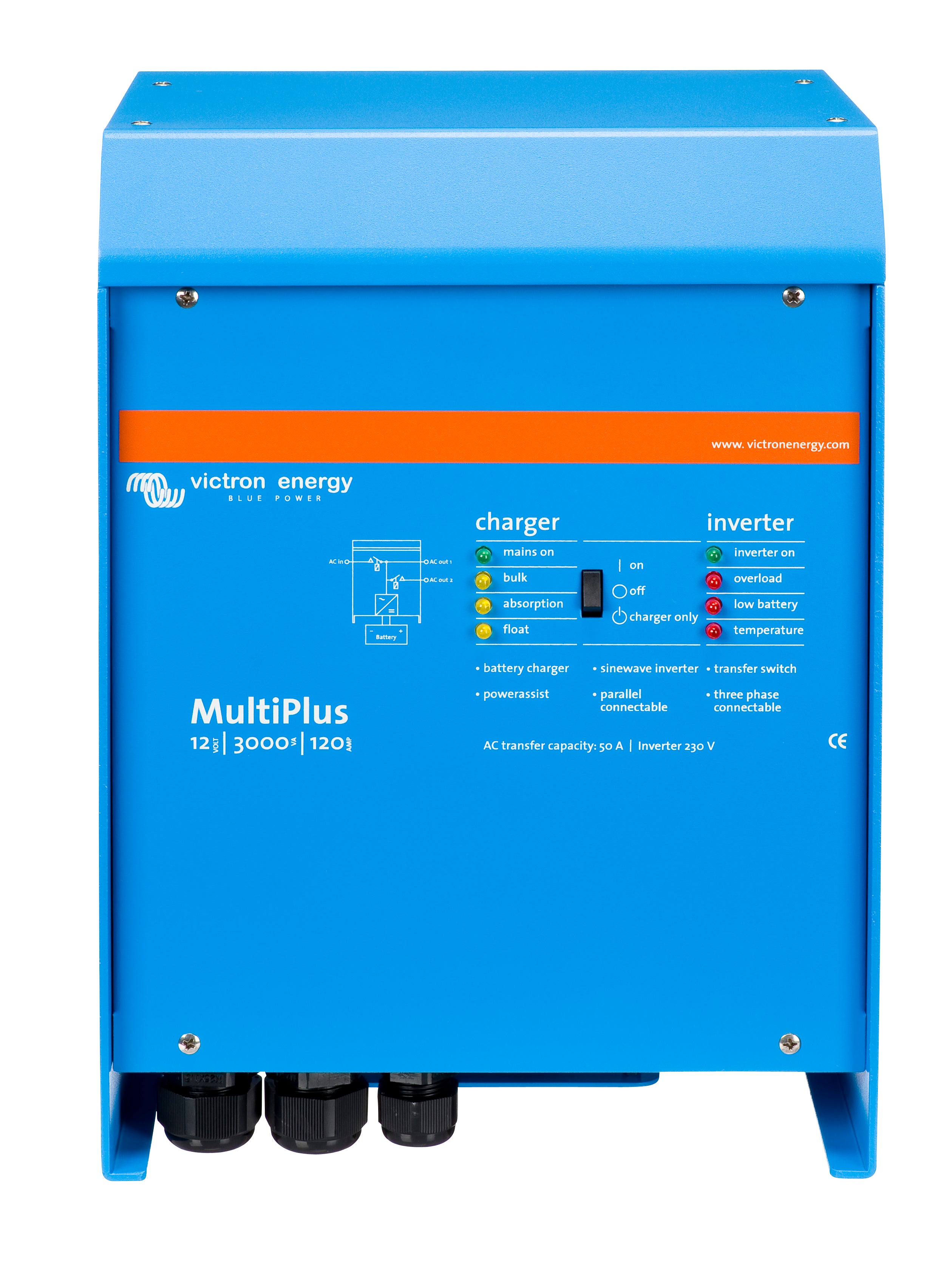 Victron Energy - MultiPlus 12/3000/120-50 120V (UL 1741 and 458) | MultiPlus 24/3000/70-50 120V (UL 1741 and 458)