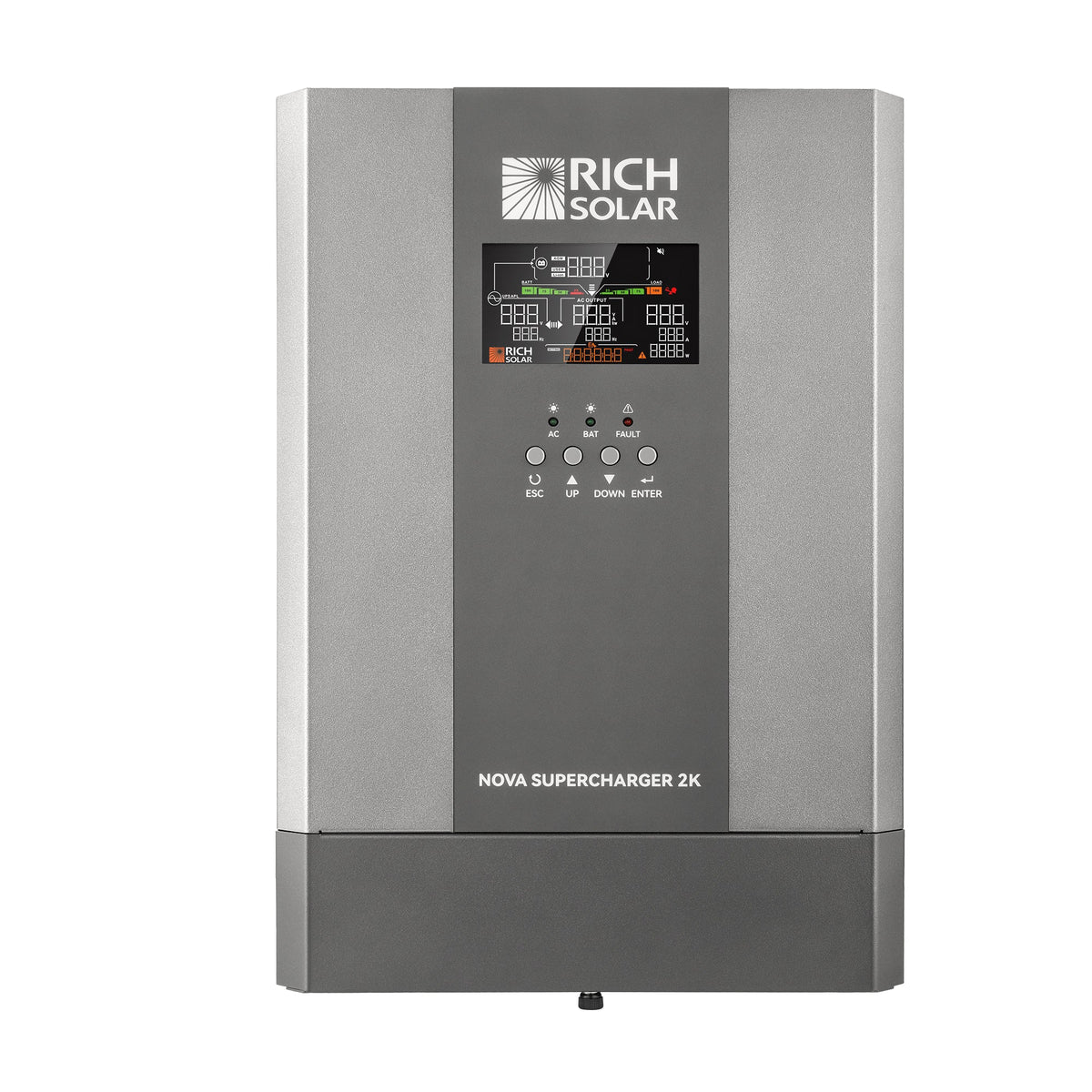 Rich Solar NOVA SUPERCHARGER 2K 2000W 12V Pure Sine Wave Inverter Charger