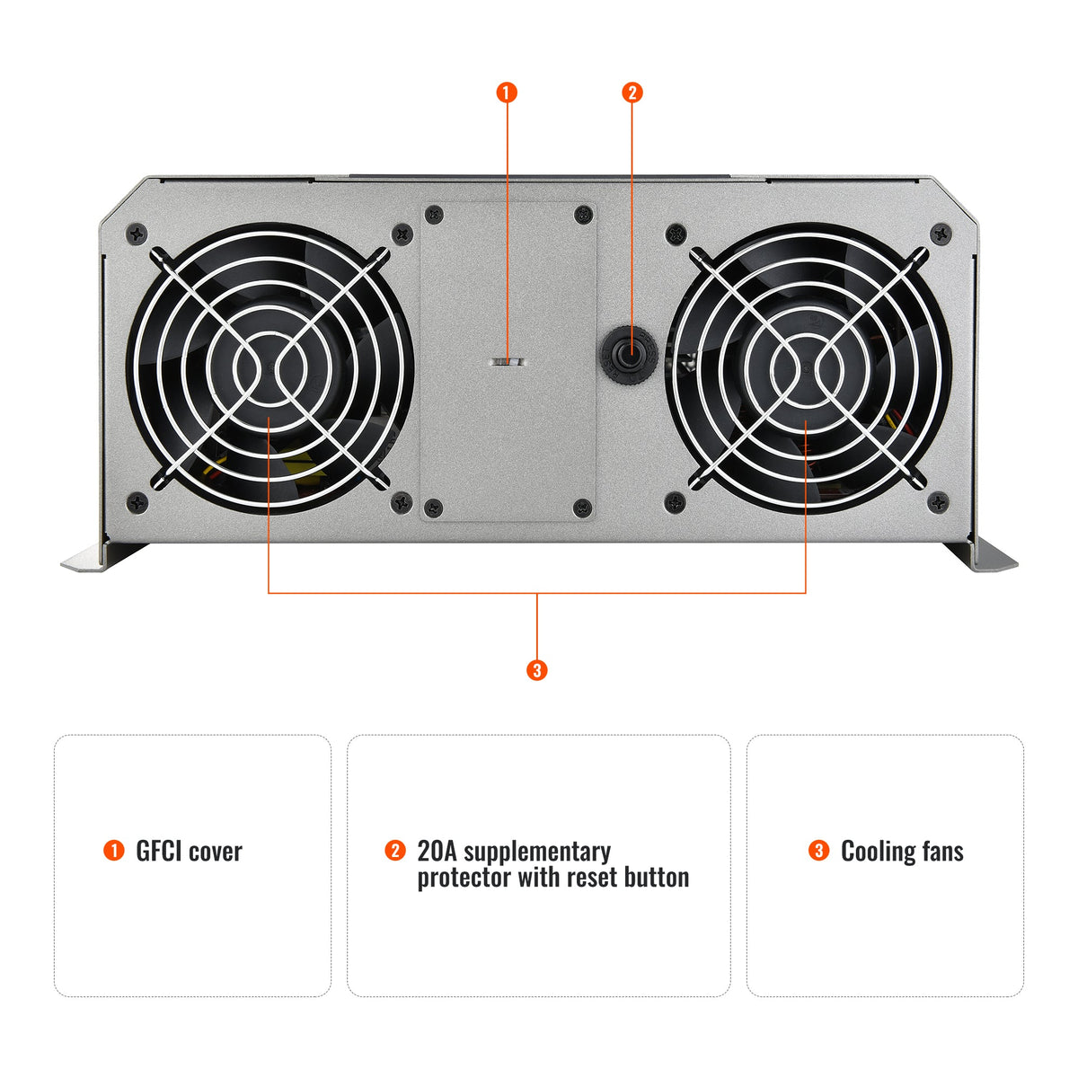Rich Solar NOVA SUPERCHARGER 3K 3000W 12V Pure Sine Wave Inverter Charger