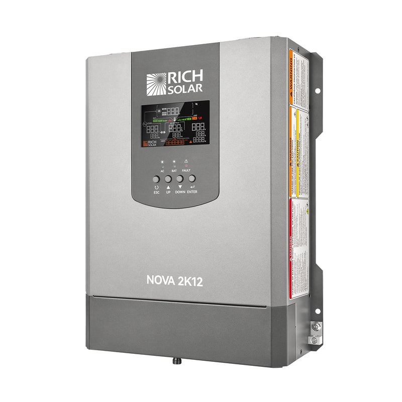 Rich Solar NOVA SWITCH 2K 2000W 12V Pure Sine Wave Inverter with Built-in Transfer Switch